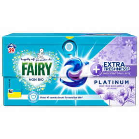 Капсулы для стирки Fairy Non Bio Platinum Extra Freshness, 29 стирок, 29 шт.